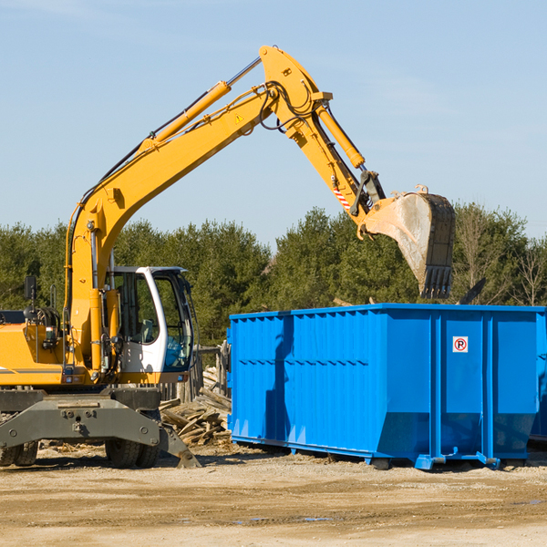 what size residential dumpster rentals are available in Champion NY